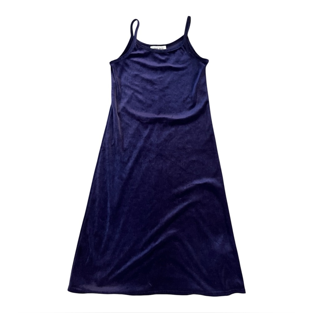 Violet Velvet Slip Dress